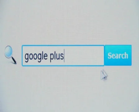 Google plus - browser search query, Internet web page Stock Footage 35338870
