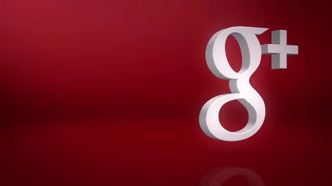 Google Plus Icon Text Background Stock Footage 72525441