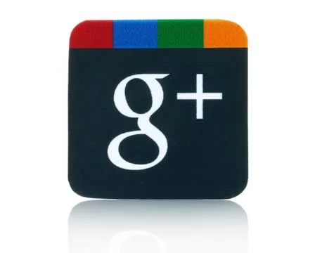 Google plus logotype on white background. Fotos Stock