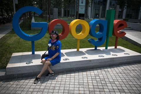 Google is in the process to develop a version of its search system in China, Bei Foto stock