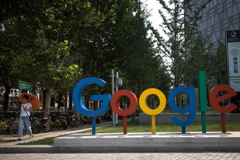 Google is in the process to develop a version of its search system in China, Bei Foto stock