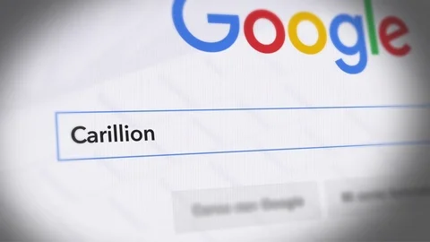 Google Search Engine - Search For Carillion Stock Footage 84641793