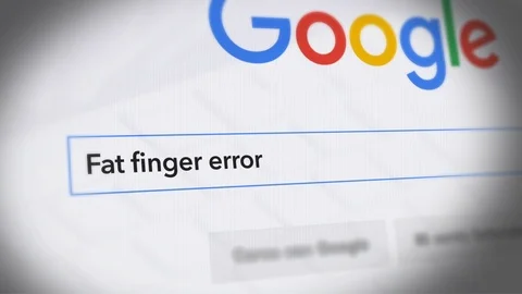 Google Search Engine - Search For fat finger error Stock Footage 88398463