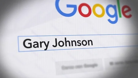 Google Search Engine - Search For Gary Johnson Stock Footage 69166390