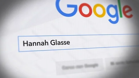 Google Search Engine - Search For Hannah Glasse Stock Footage 87818260