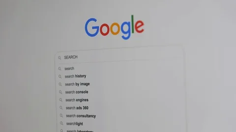 Google SEARCH Vídeo Stock 124093702