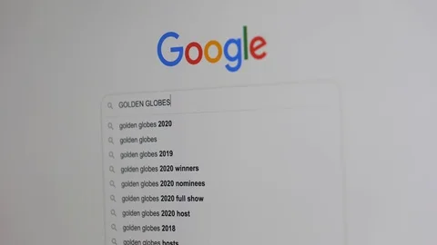 Google Search GOLDEN GLOBES Vídeo Stock 124094112