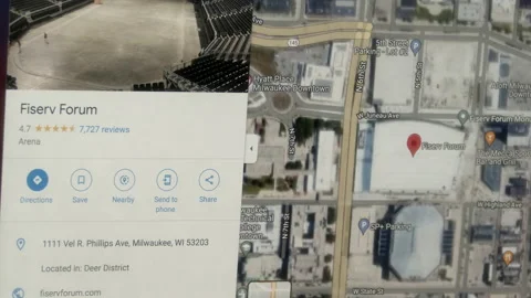Google Search For The Location of the 2024 GOP National Convention, Milwaukee 스톡 동영상 221576342