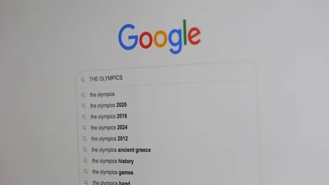 Google Search OLYMPICS Vídeo Stock 124094067