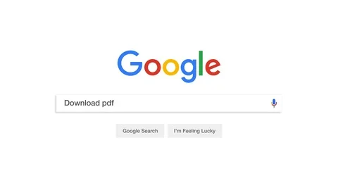 Google Search PDF Stock Footage