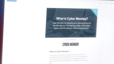 Google Search For What Is Cyber Monday? 스톡 동영상 222397201