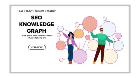 Google seo knowledge graph vector 스톡 일러스트