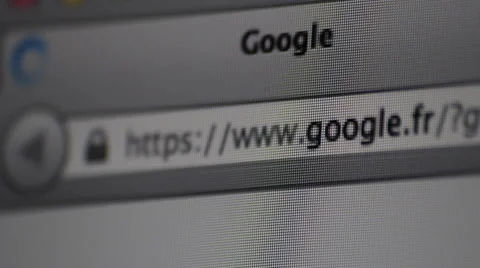 Google sequence on computer screen Stock Footage 42492874