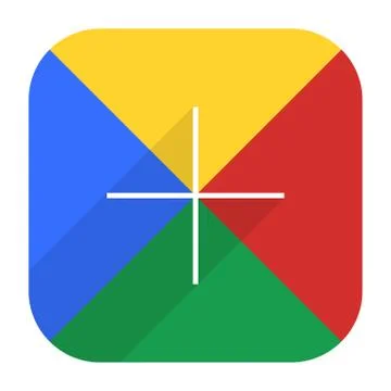 Google Social Network Icon Add Followers Stock-Illustration
