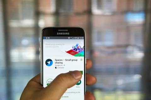 Google Spaces app Stock Photos