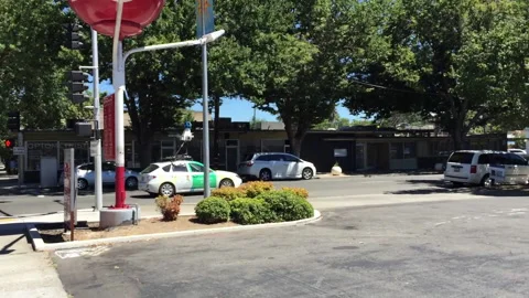 Google streets car passes by. Stock Footage 155145182