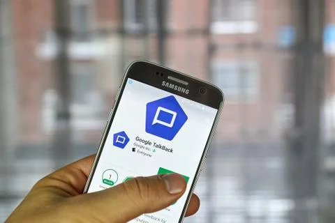 Google Talkback app Stock Photos