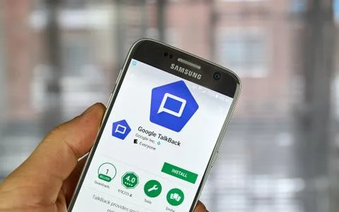 Google Talkback app Stock Photos