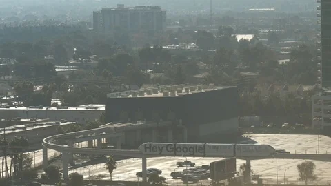 Google train in Las Vegas Stock Footage 101825008