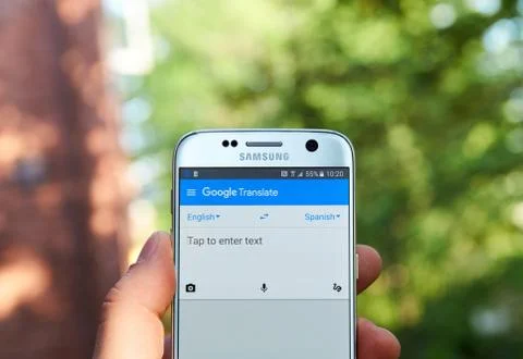 Google Translate app Stock Photos