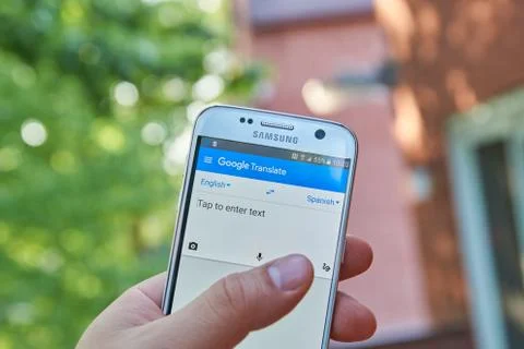 Google Translate app Stock Photos