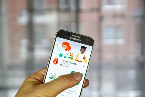 Google Trusted Contacts Foto stock