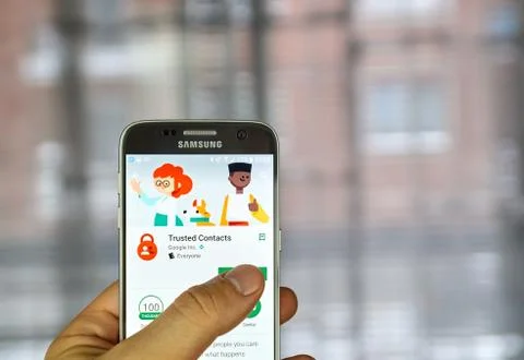 Google Trusted Contacts Stock Photos