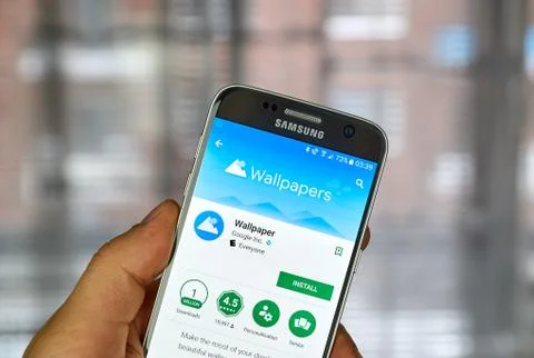 Google Wallpapers app Stock Photos