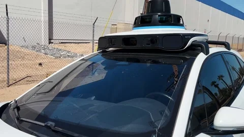 Google Waymo Driverless Auto Idling Stock Footage 238849999