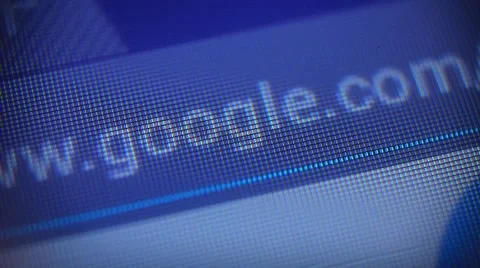 Google web page on computer screen Stock Footage 49958459