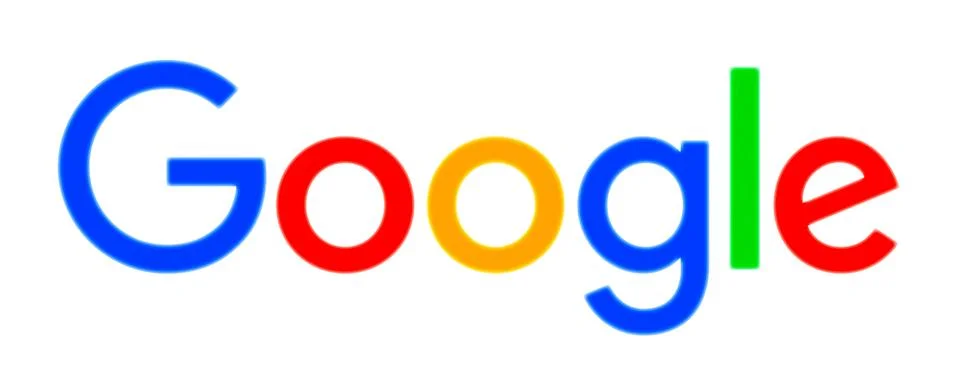 Google website on laptop screen. Google.com logo. Foto stock
