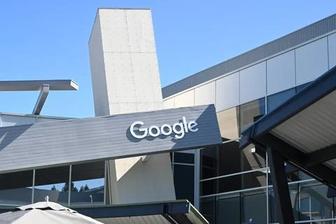 The Googleplex  headquarters complex of Google and its parent company Stock Photos