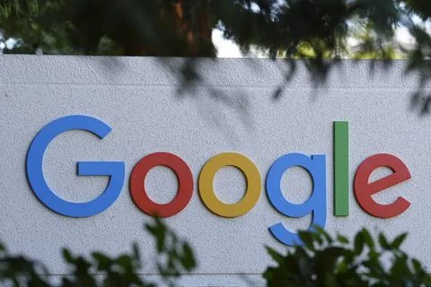 Googleplex in Mountain View after EU fines Google 890 million euros, USA - 23 Ju Stock Photos