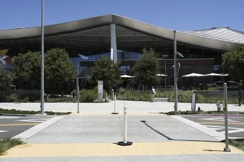 Googleplex in Mountain View after EU fines Google 890 million euros, USA - 23 Ju Stock Photos