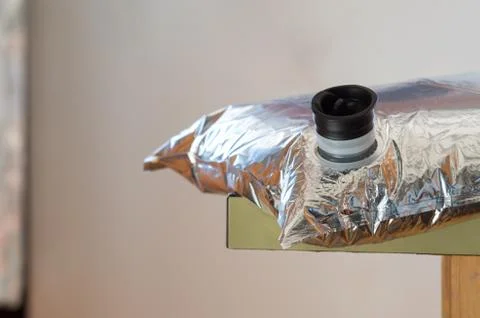 Goon sack lying on a kitchen bench Stock Photos