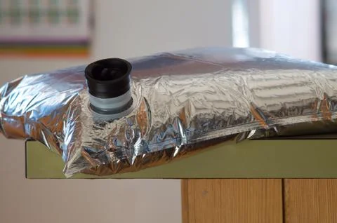 Goon sack lying on a kitchen bench Stock Photos