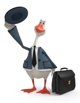 Goose animation Stock Illustration