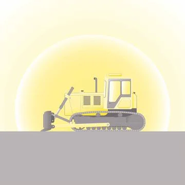Goose bulldozer Stock-Illustration