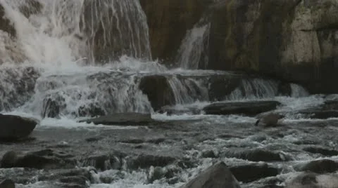 Goose at Falls 037752 Stock Footage 12170267