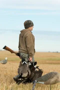 Goose Hunter Stock Photos