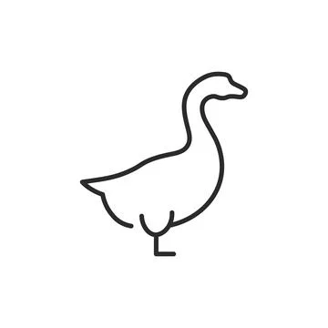 Goose Icon Stock Illustration