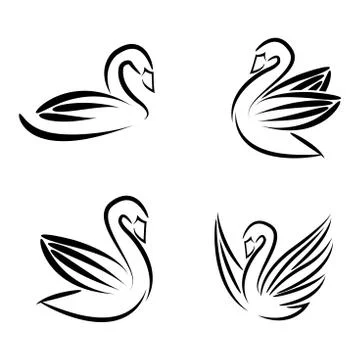 Goose logo template Stock Illustration