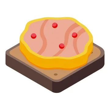Goose meat icon isometric vector. Duck food Illustrazione stock