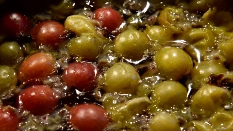 Gooseberry compote Stock Footage 328640402