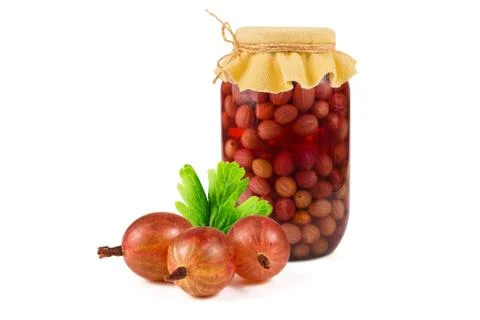 Gooseberry compote Stock Photos