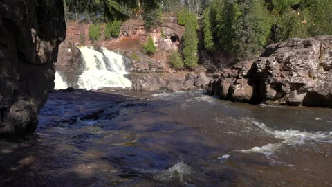 Gooseberry Falls waterfall Stock Footage 141166130