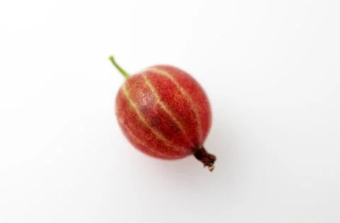 Gooseberry on white background macro Stock Photos