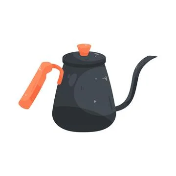 Gooseneck kettle Stock Illustration