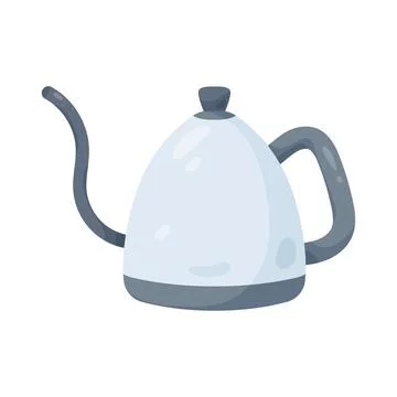Gooseneck kettle Stock Illustration