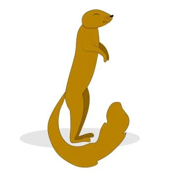 Gopher cartoon groundhog vector Stock Illustration